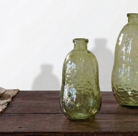Recycled Green Glass Vase