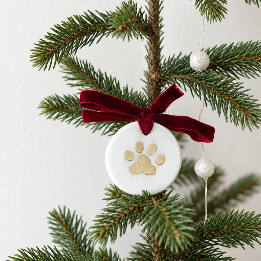 Gold Paw Ornament