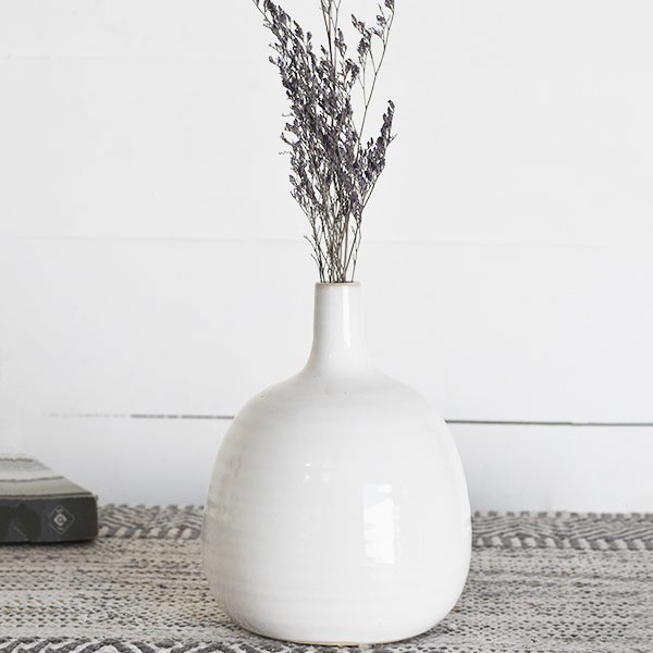 Jolie White Vase