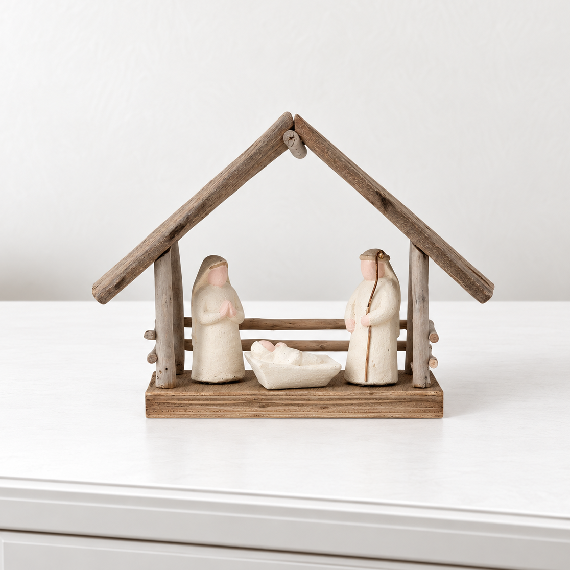 Driftwood Nativity Scene