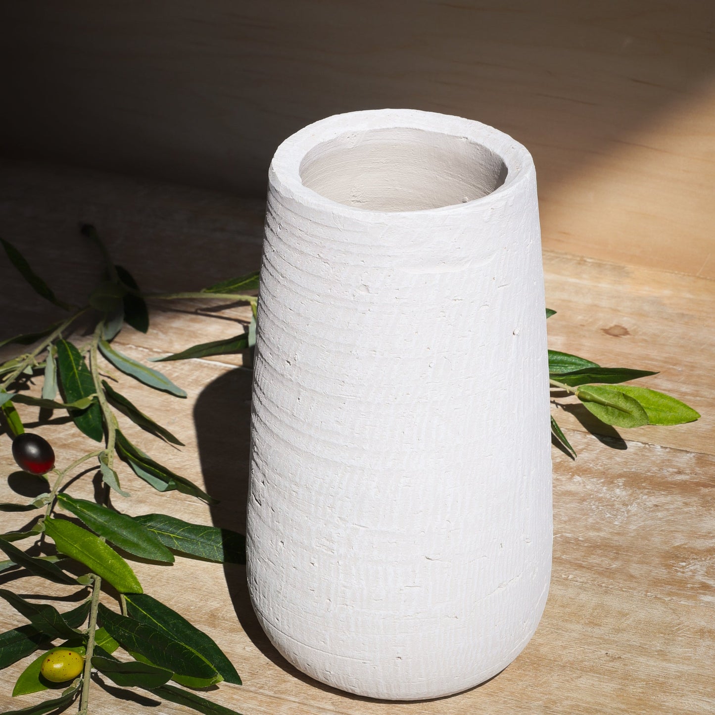 White Studio Vase