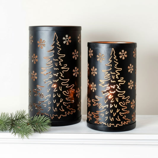 Metal Christmas Tree Lantern