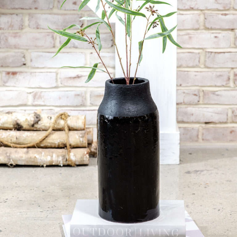 Glossy Black Vase