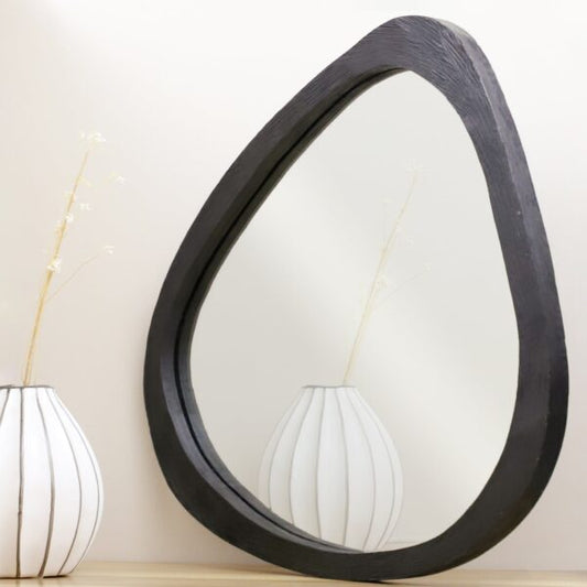 Black Abstract Mirror