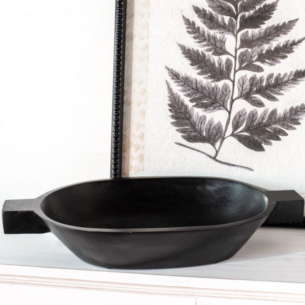 Black Wood Bowl
