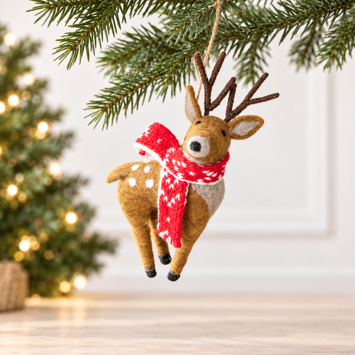 Plush Deer Ornament