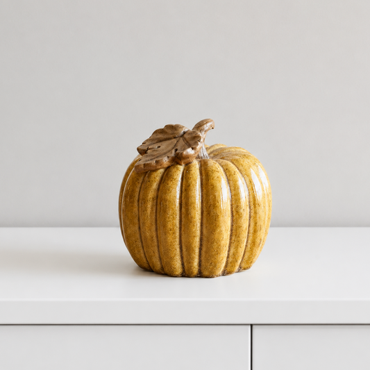 Russet Ceramic Pumpkin