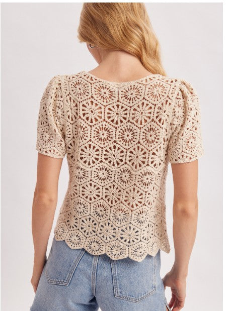 Crochet Button Top