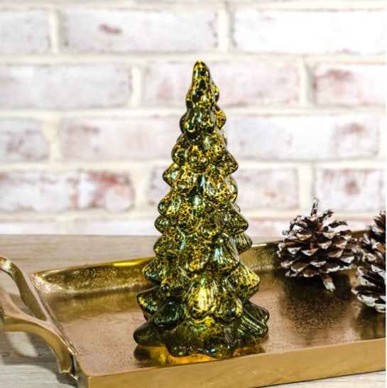 LED Green Glass Tree