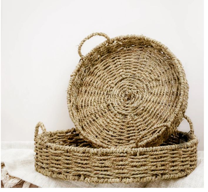 Round Seagrass Tray