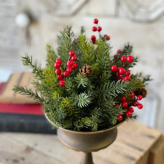 Spruce and Berry Half Sphere