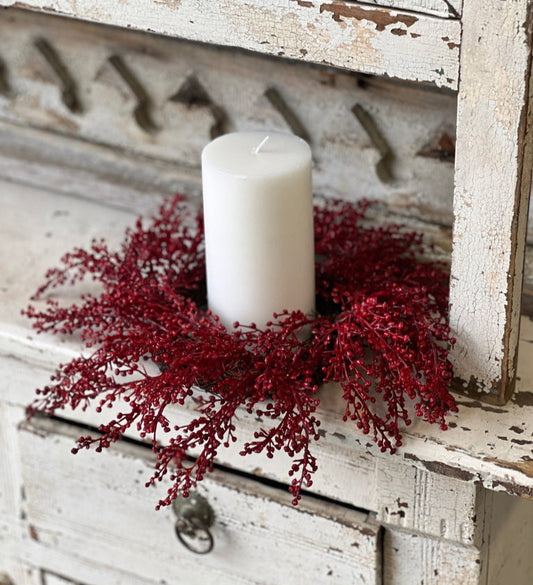 Holiday Berry Candle Ring