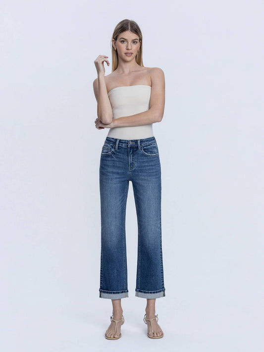 Idol Cuffed Straight Jeans