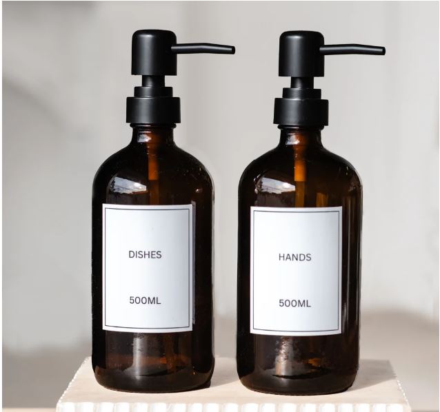 Amber Soap Pump
