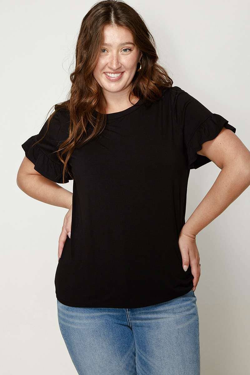 Ruffle Sleeve Top