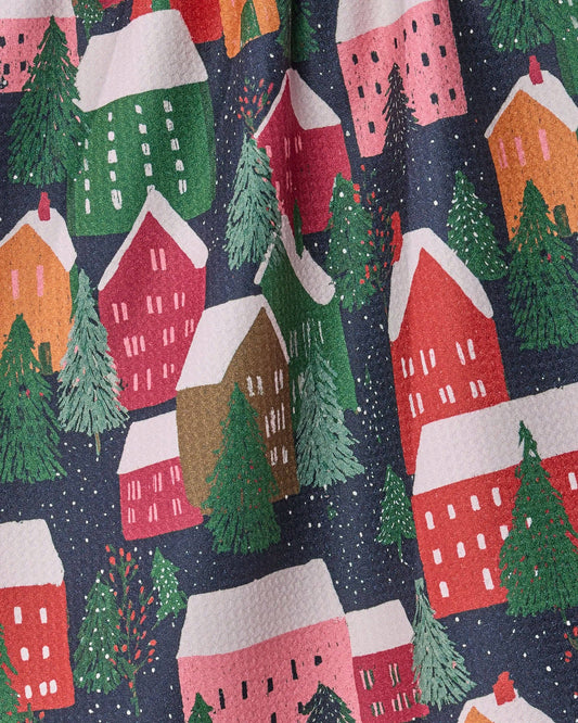 Alpine Village Tea Towel