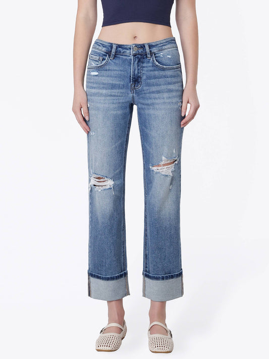 Orion Cuffed Straight Jeans