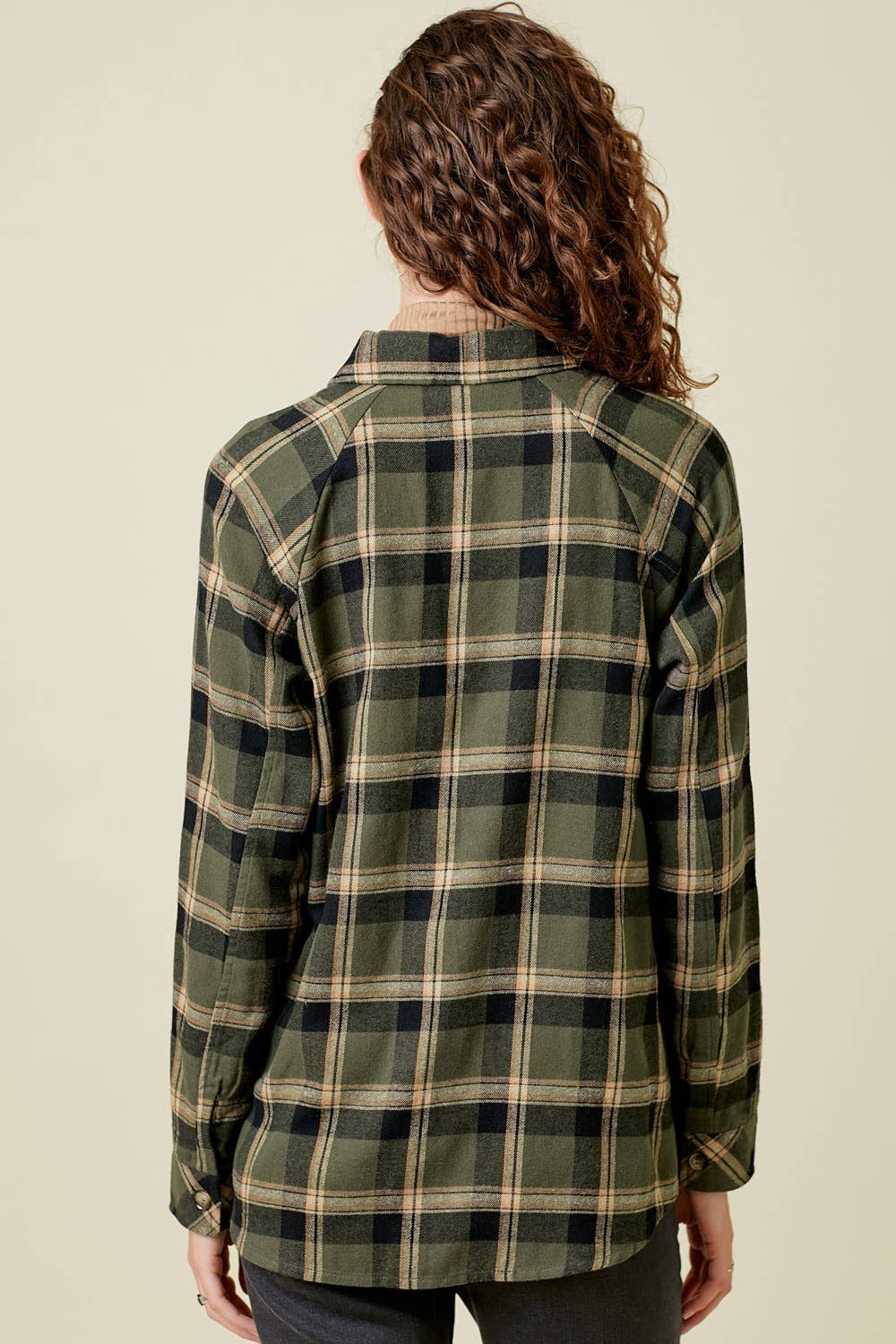 Rolly Plaid Top