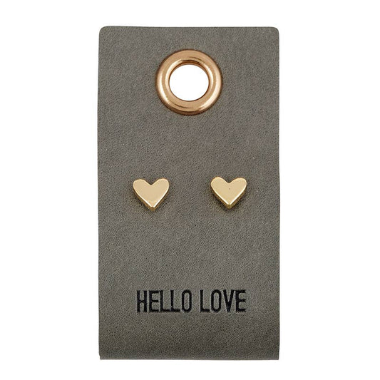 Gold Heart Earrings