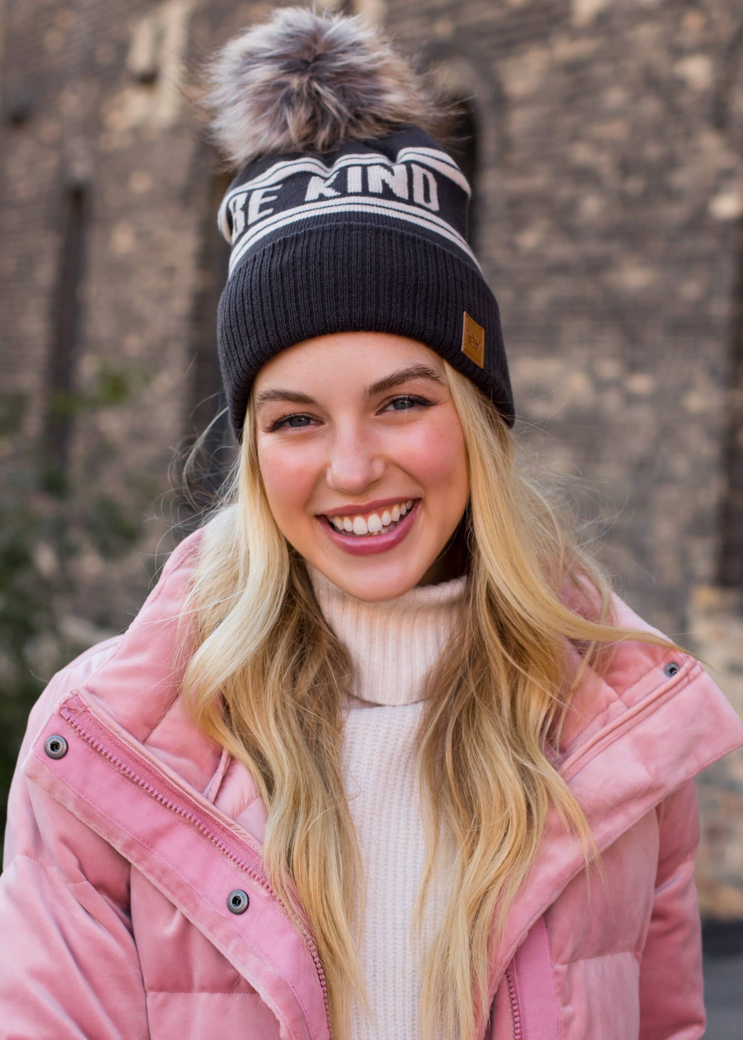 Be Kind Pom Pom Hat