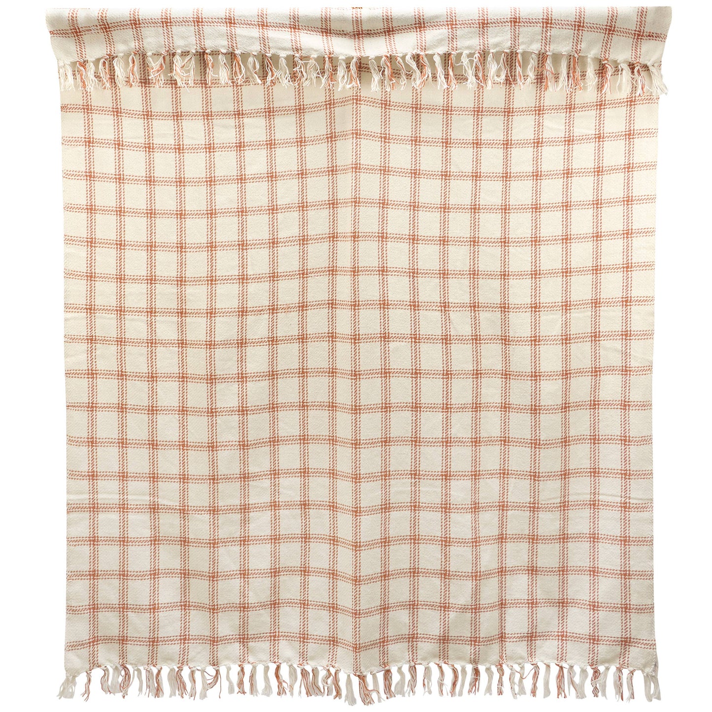 Harvest Orange Plaid Throw