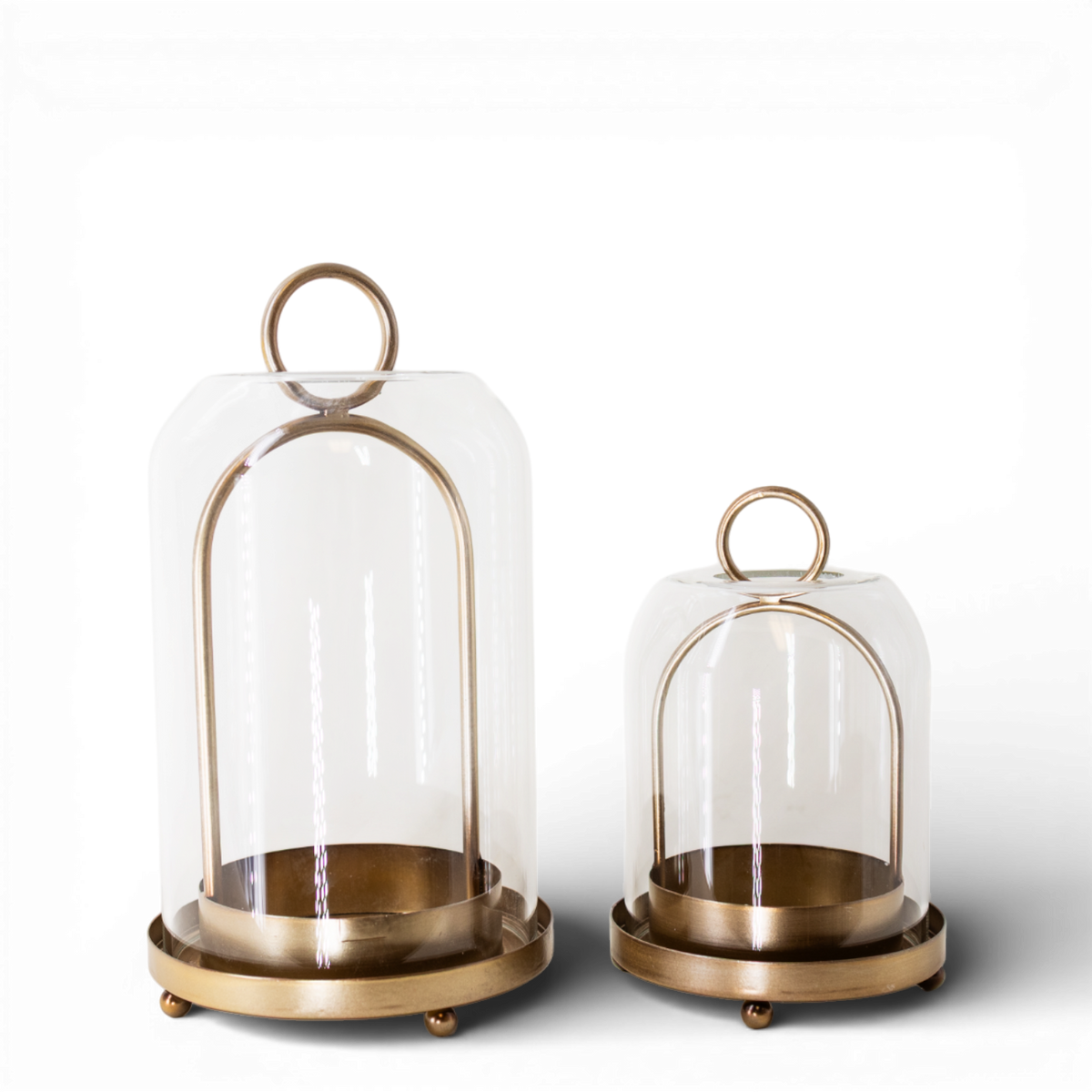 Gold Lantern with Cloche