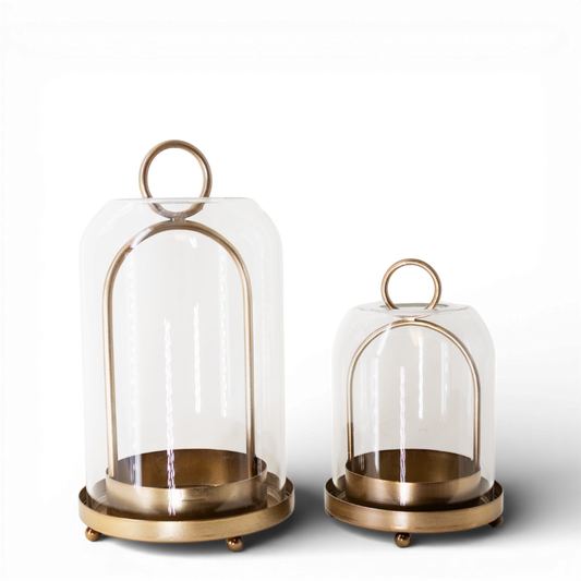 Gold Lantern with Cloche