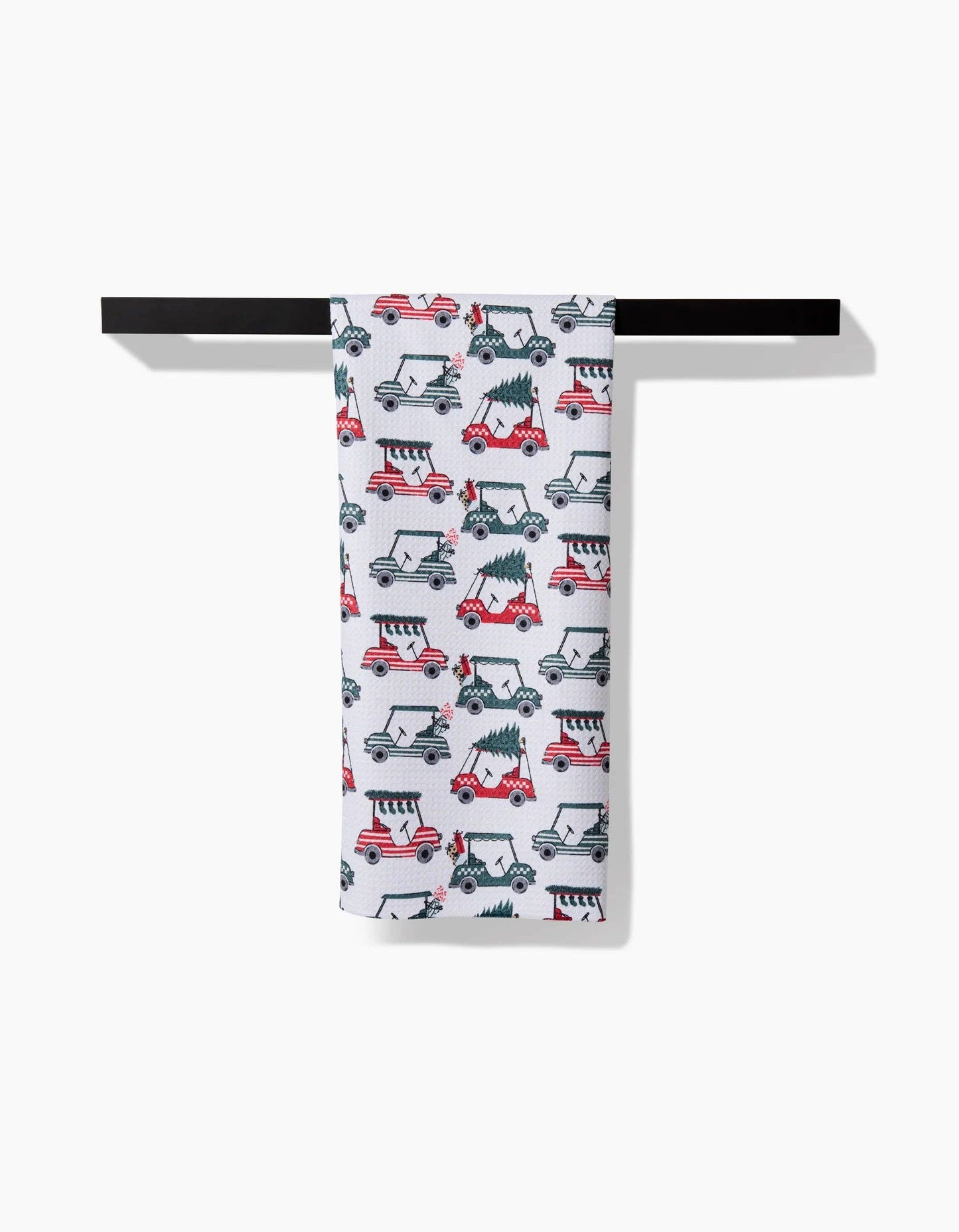 Geometry Holiday Golf Tea Towel