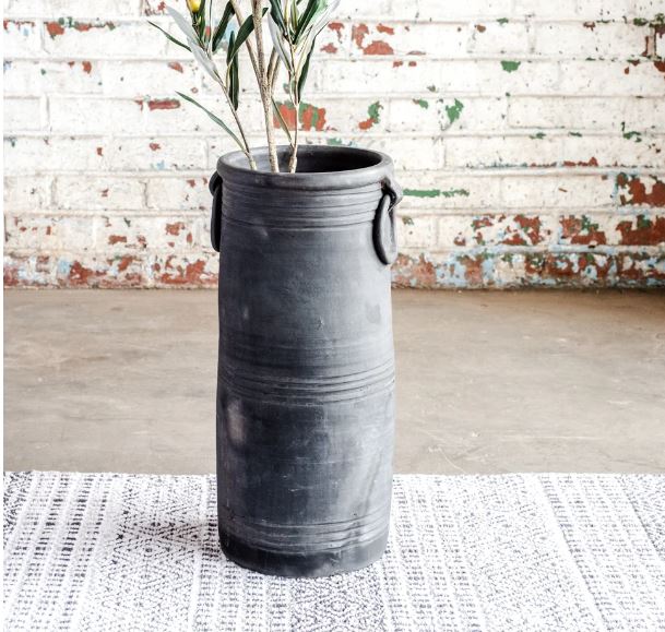Black Terracotta Vase