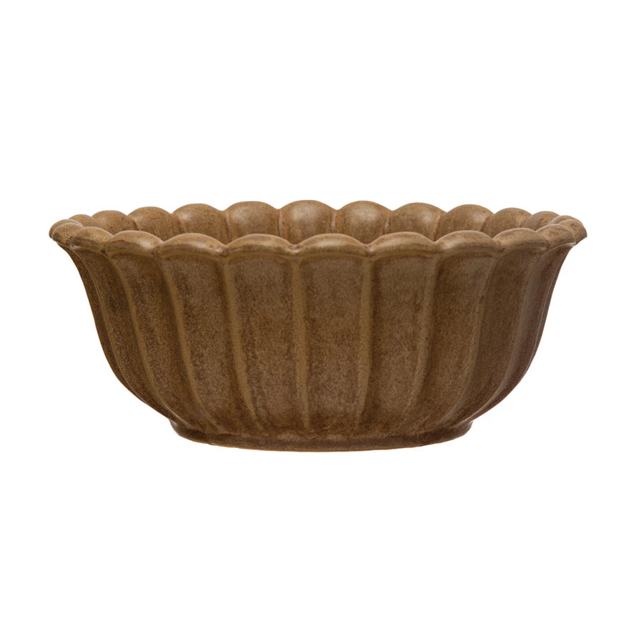 Scalloped Ceramic Bowl