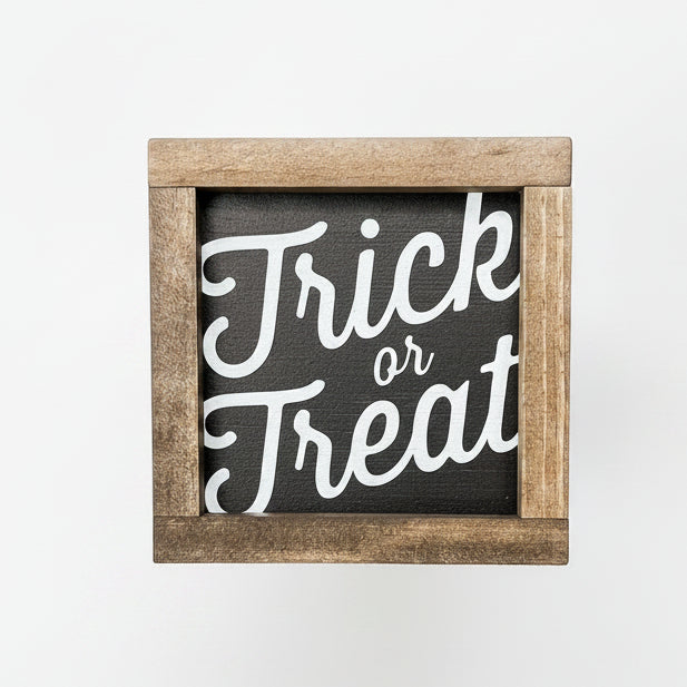 Trick or Treat Block Sign