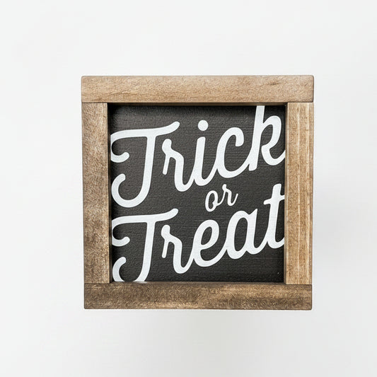 Trick or Treat Block Sign