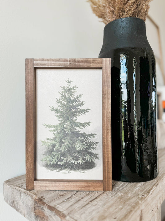 Evergreen Winter Print