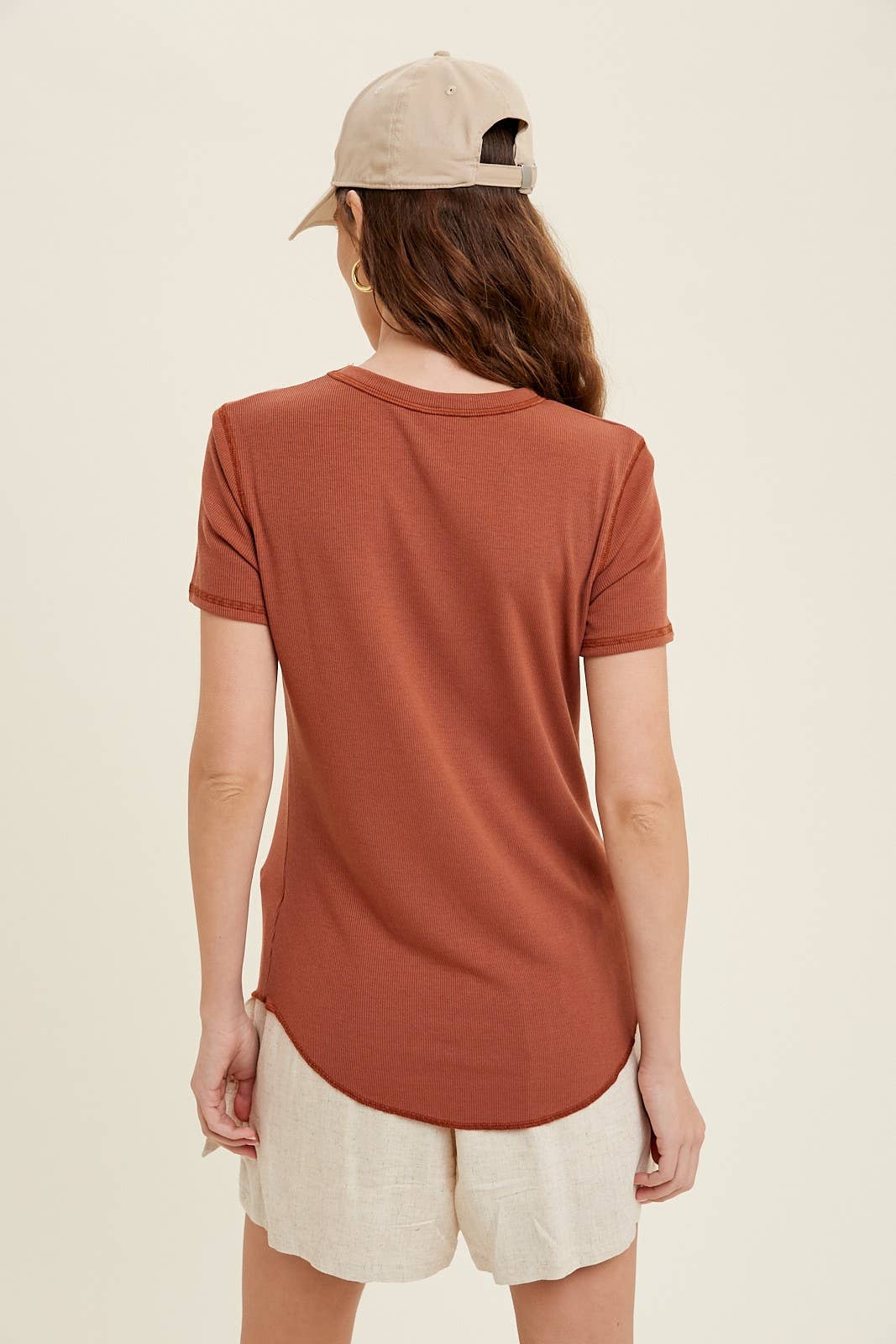 Cady Ribbed Tee