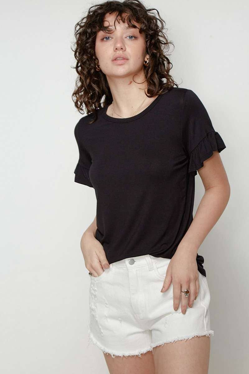 Ruffle Sleeve Top