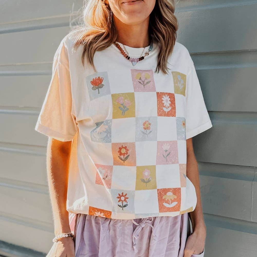 Patchwork Blooms Tee