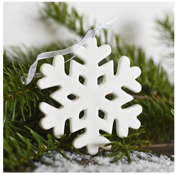 Ceramic Snowflake Ornament