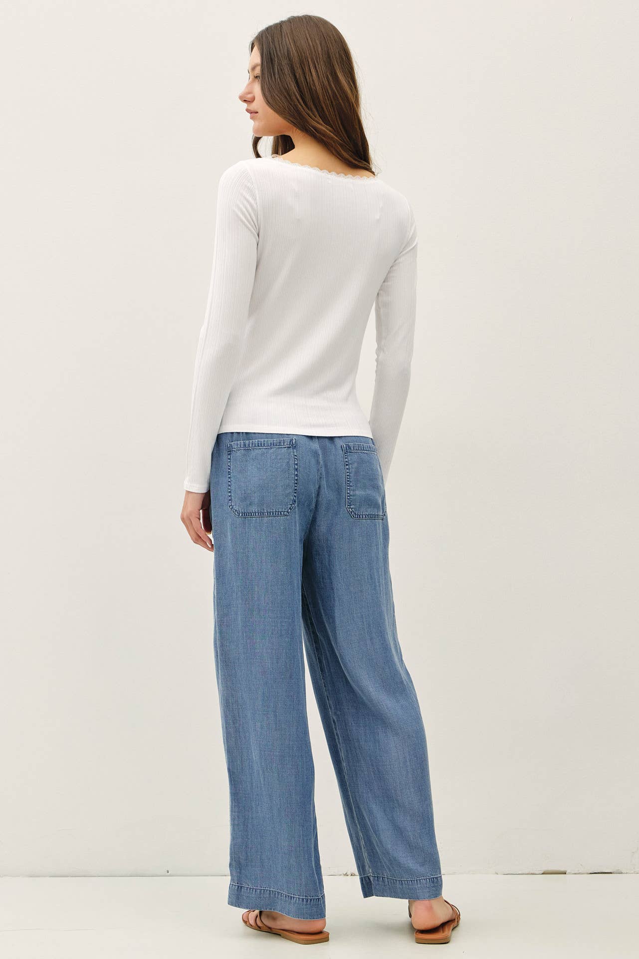 Caley Tencel Wide Leg Pants