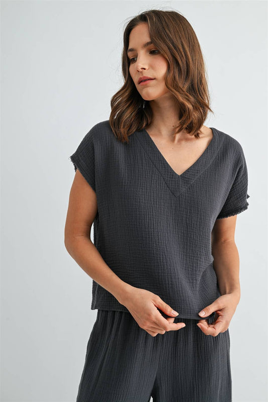 Brandie V-Neck Top