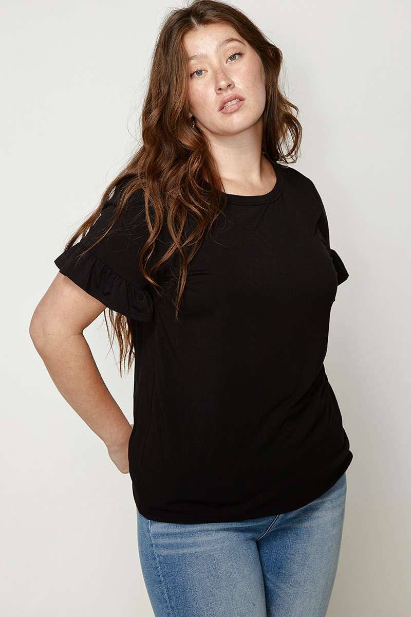 Ruffle Sleeve Top