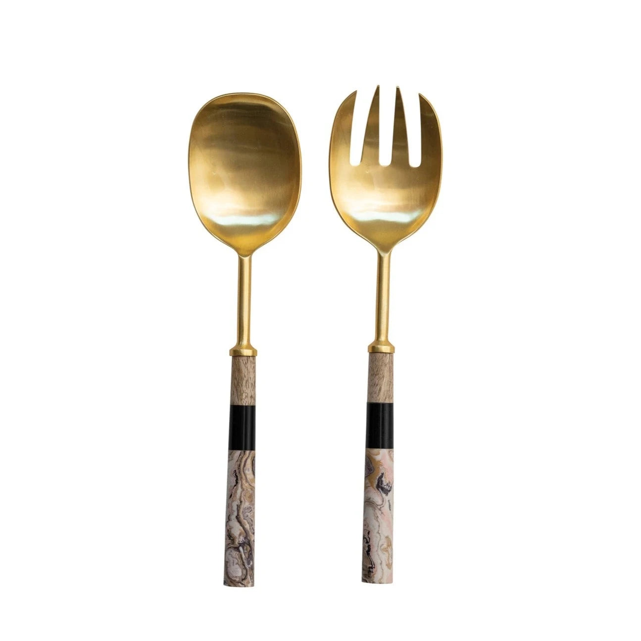 S/2 Stainless Serving Utensils