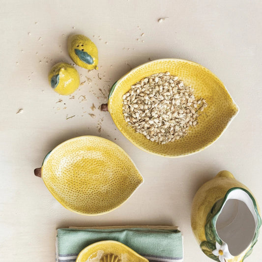 Stoneware Lemon Bowl