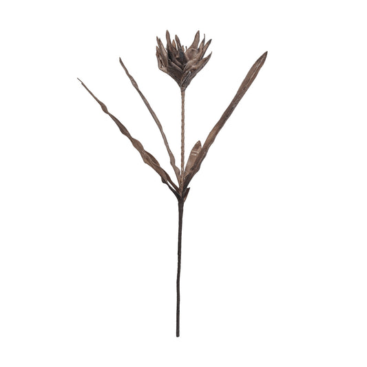 39-1/4"H Faux Flower Pick, Brown