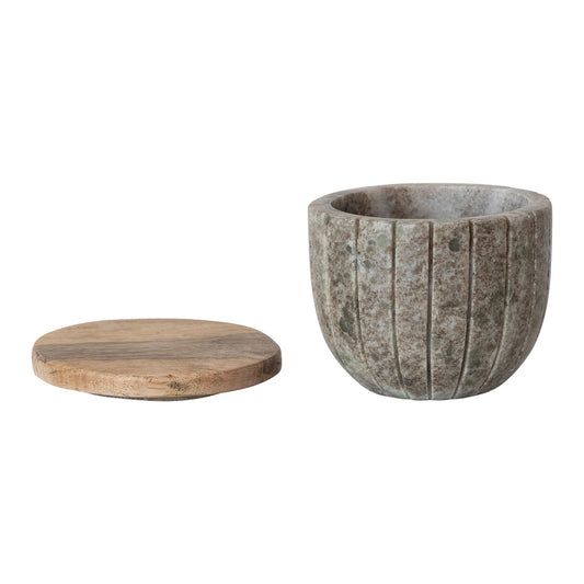 Marble Canister with Lid