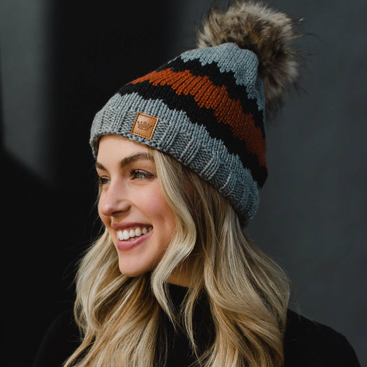 Rust Stripe Hat
