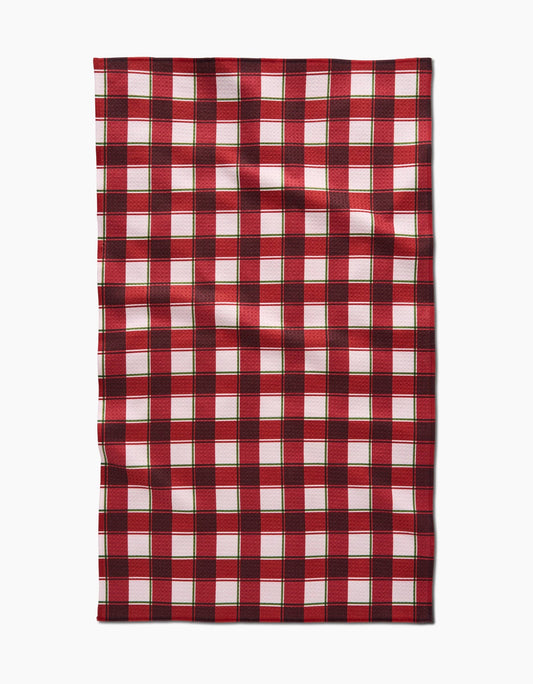 Geometry | Jingle Plaid Tea Towel