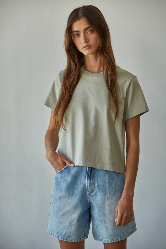 Moss Crew Neck Tee