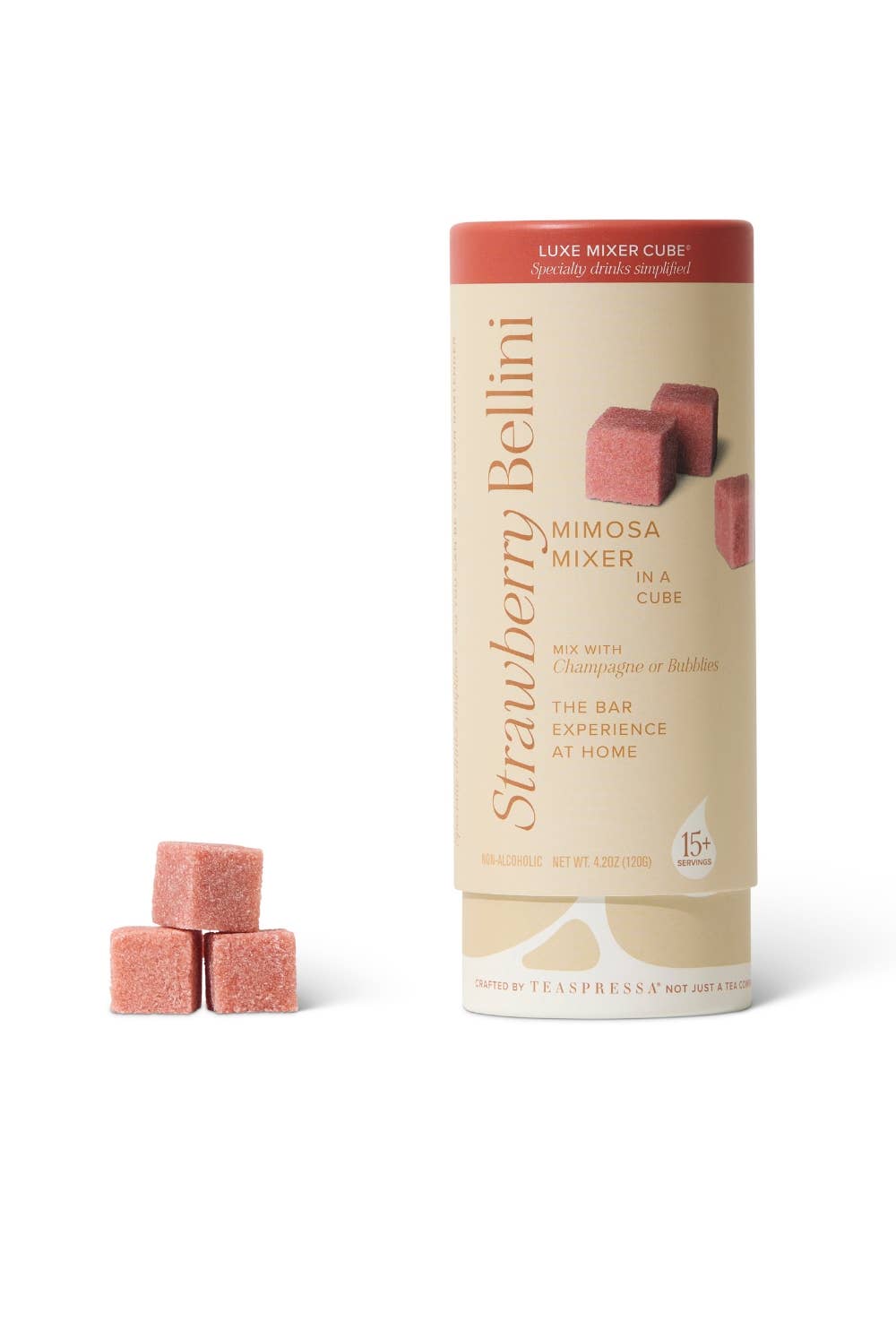 Strawberry Bellini Drink Cubes