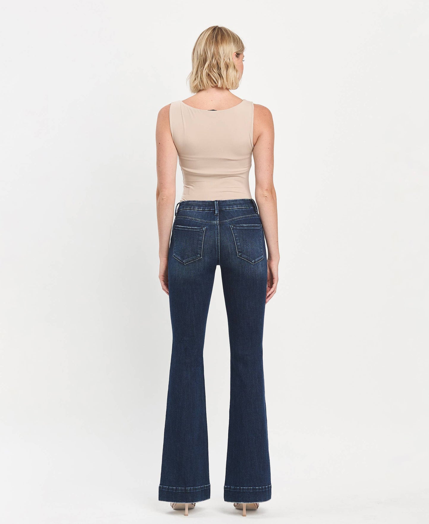 Joanie Mid-Rise Flare Jeans