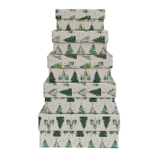 Tree Print Gift Box